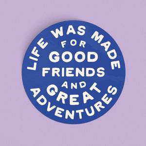 Great Adventures Sticker - blue