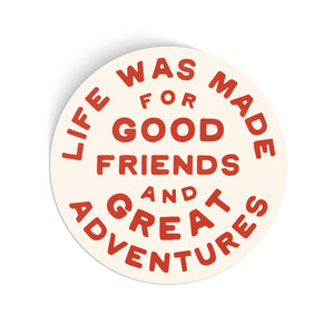 Great Adventures Sticker - red