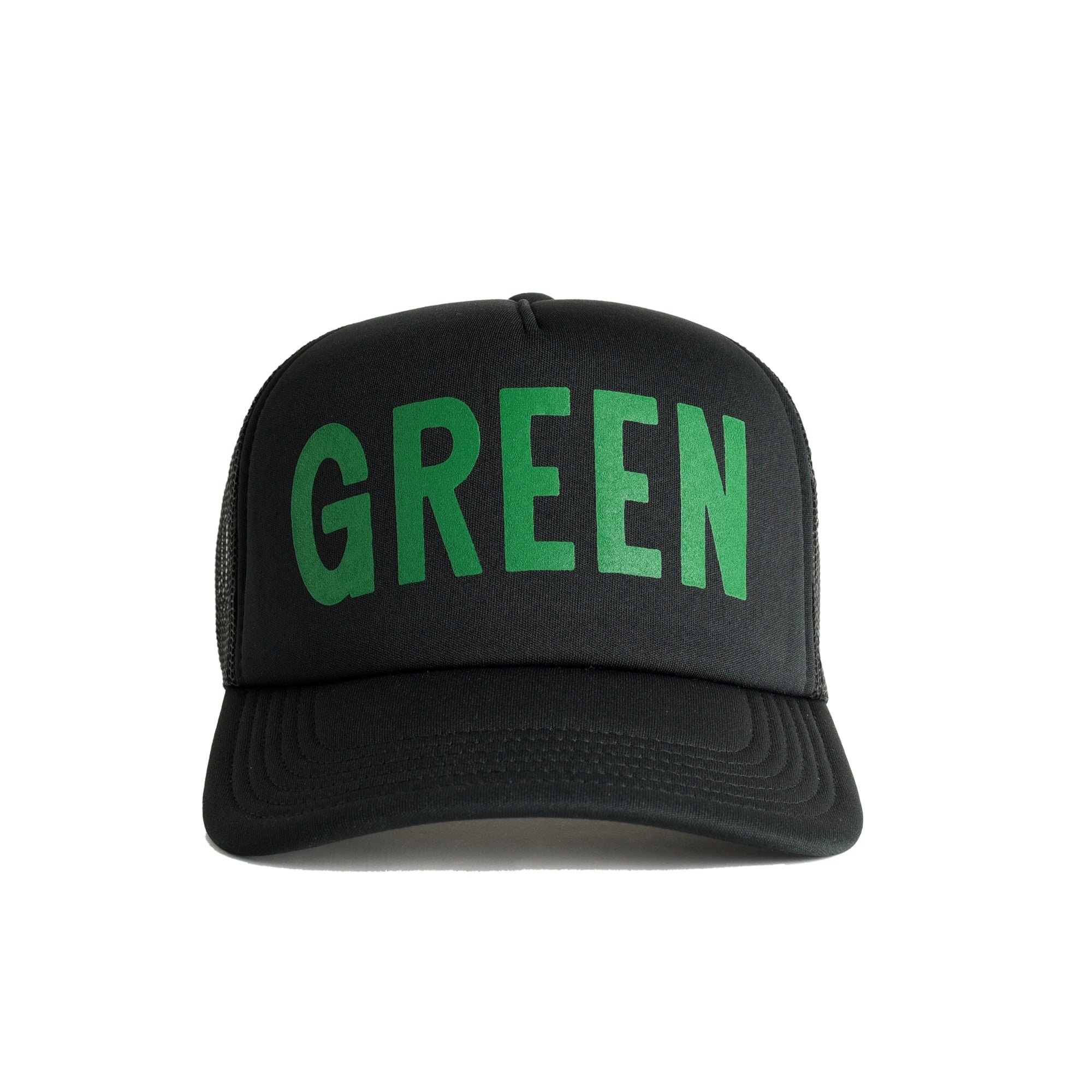 St. Patrick's Day Green Recycled Trucker Hat - black