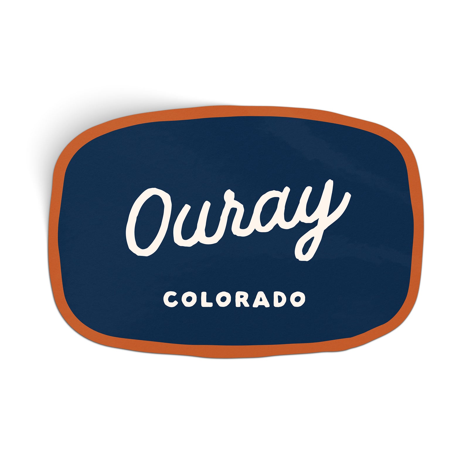 Customizable Handwritten Script City Sticker