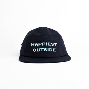 Happiest Outside Five Panel Hat - navy