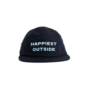 Happiest Outside Five Panel Hat - navy