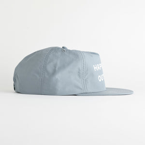 Happiest Outside Recycled Nylon Quick Dry Hat - mineral blue