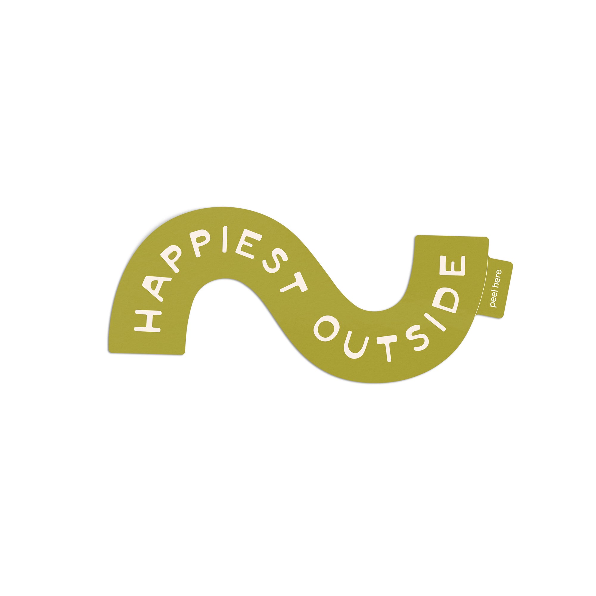 Happiest Outside Sticker