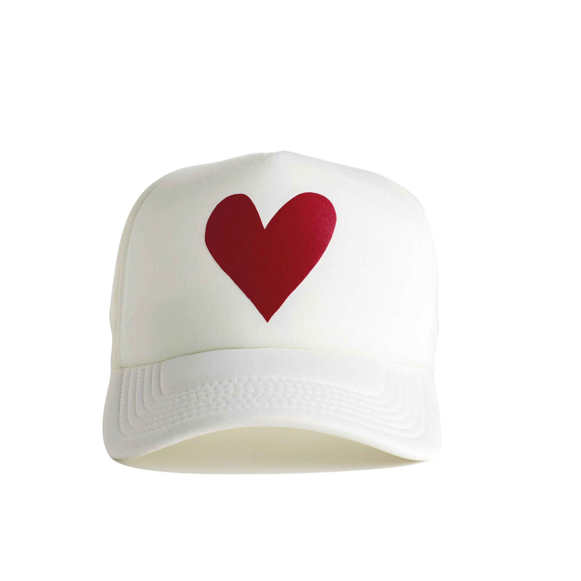 Heart Recycled Trucker Hat - snow