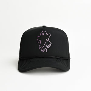 Hey Boo! Trucker Hat - shimmer