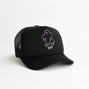 Hey Boo! Trucker Hat - shimmer