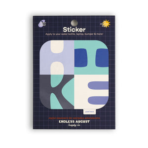 Hike Large Sticker - blues