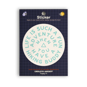 Hike Together Sticker - turquoise