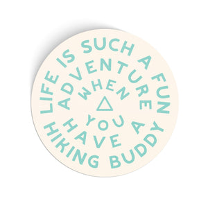 Hike Together Sticker - turquoise