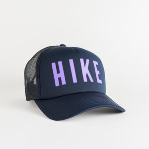 Hike Recycled Trucker Hat - navy
