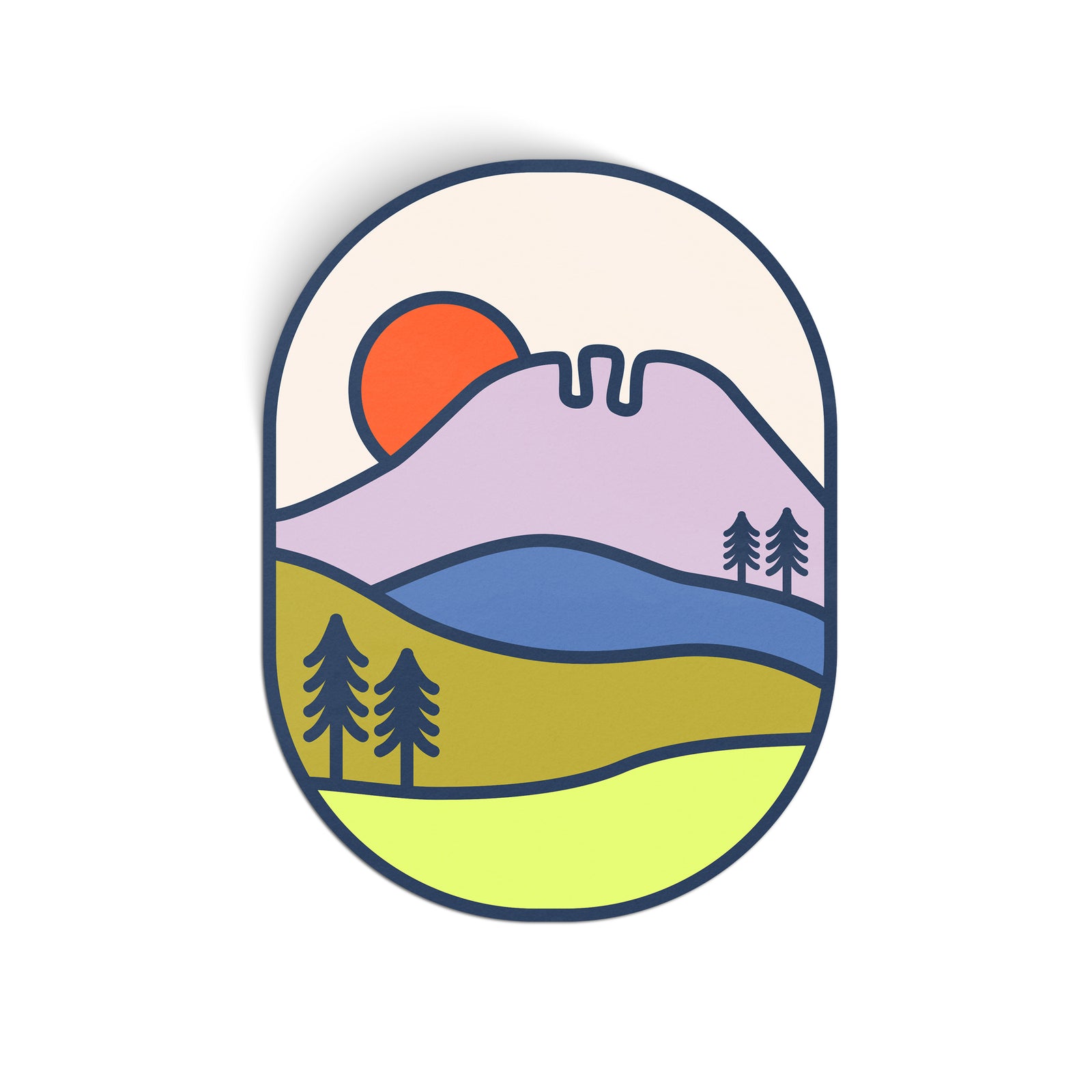 Horsetooth Mountain Large Sticker