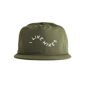 I Like Hikes Recycled Nylon Quick Dry Hat - moss