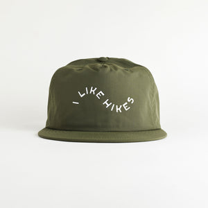 I Like Hikes Recycled Nylon Quick Dry Hat - moss
