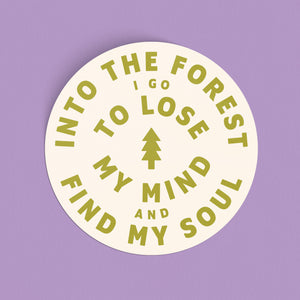 Into The Forest Sticker - light green