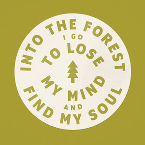 Into The Forest Sticker - light green