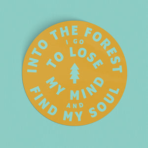 Into The Forest Sticker - yellow