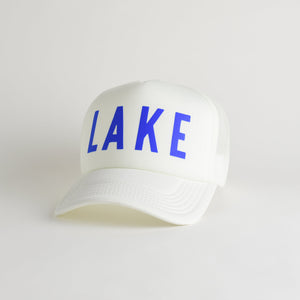 Lake Recycled Trucker Hat - ecru