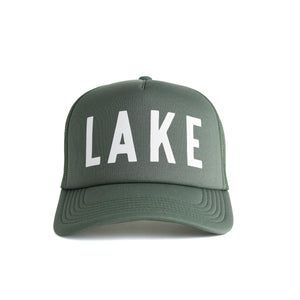 Lake Recycled Trucker Hat - cypress green