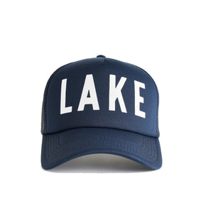 Lake Recycled Trucker Hat - navy