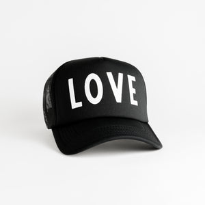 Love Recycled Trucker Hat - black