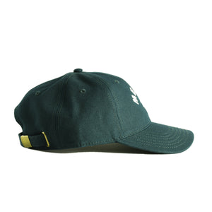 Green 'Merry' cap on a white background