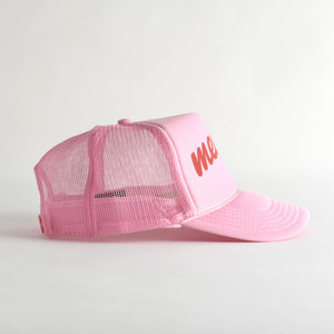 Merry Trucker Hat - pink