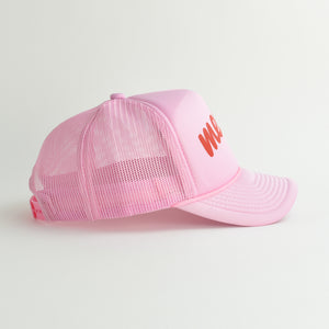 Merry Trucker Hat - pink