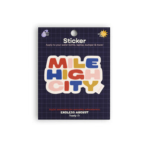 Mile High City Sticker