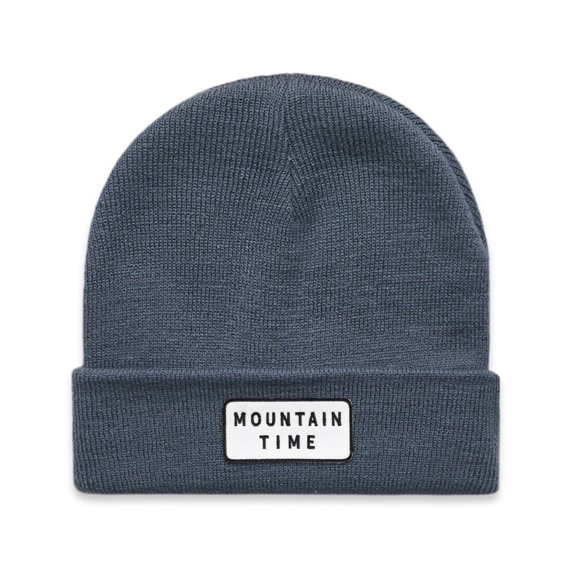 Mountain Time Cuff Beanie - petrol blue