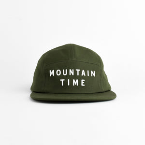 Mountain Time Five Panel Hat - moss