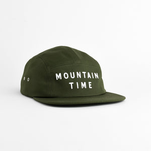 Mountain Time Five Panel Hat - moss