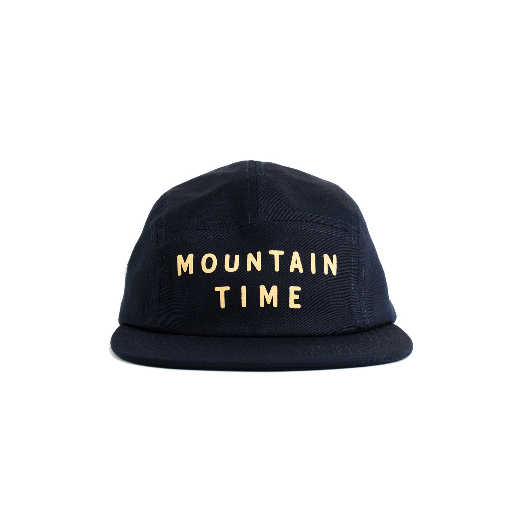 Mountain Time Five Panel Hat - navy