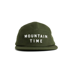 Mountain Time Five Panel Hat - moss