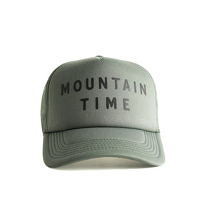 Mountain Time Recycled Trucker Hat - cypress