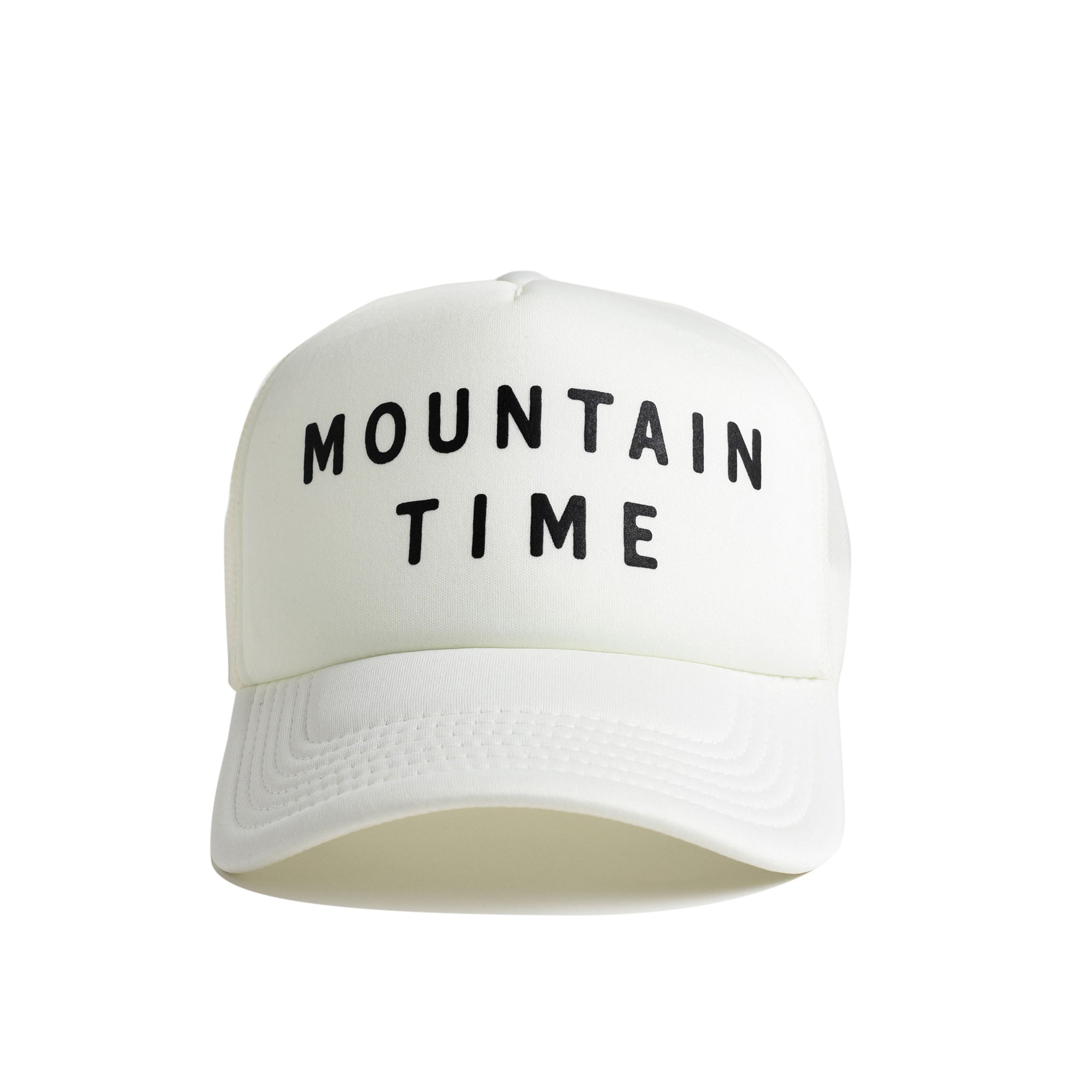 Mountain Time Recycled Trucker Hat - snow