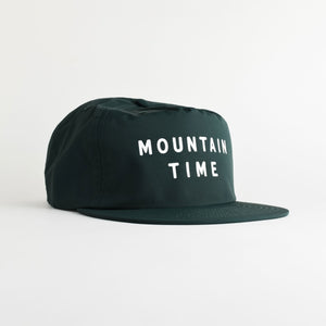 Mountain Time Recycled Nylon Quick Dry Hat - pine green