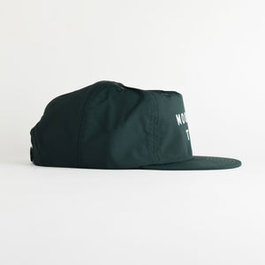 Mountain Time Recycled Nylon Quick Dry Hat - pine green