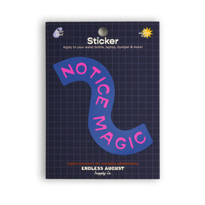 Notice Magic Sticker - blue