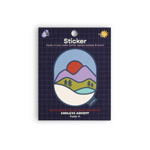 Purple Mountains Sticker