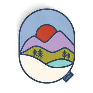 Purple Mountains Large Sticker