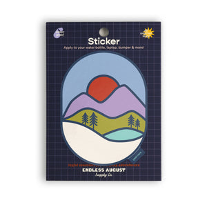 Purple Mountains Large Sticker