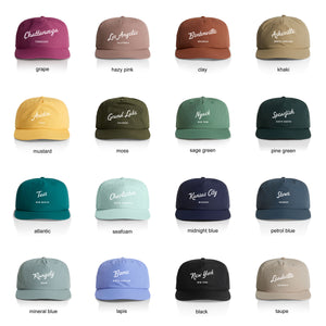 Customizable Script City Nylon Hat