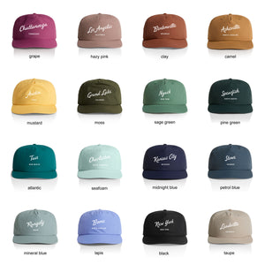 Customizable Script City Nylon Hat