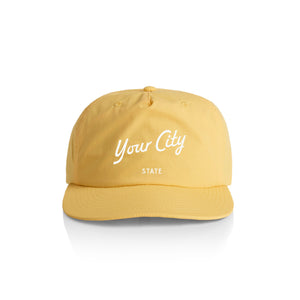 Customizable Script City Nylon Hat