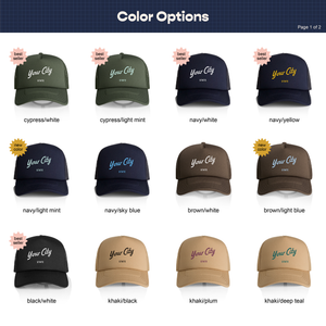 Customizable Script City Recycled Trucker Hat