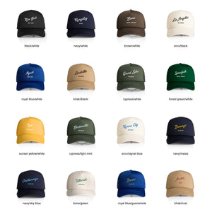 Customizable City Script Recycled Trucker Hat