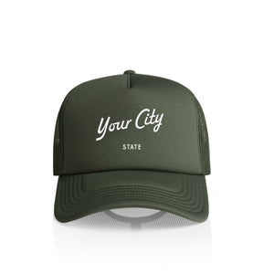 Customizable Script City Recycled Trucker Hat