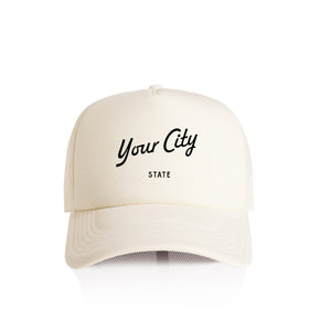 Customizable City Script Recycled Trucker Hat