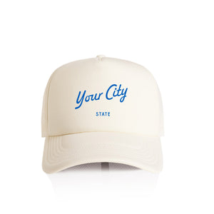 Customizable City Script Recycled Trucker Hat